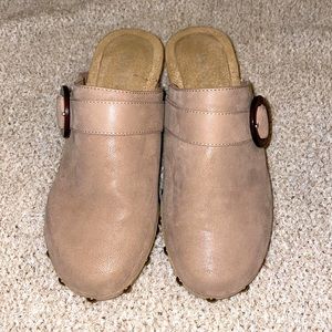 Taupe Mules/Clogs size 6.5